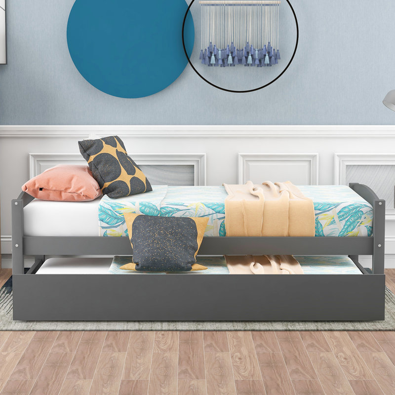 Harriet Bee Vosgan Solid Wood Daybed with Trundle & Reviews Wayfair